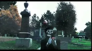 Halloween Skeleton Juggles in the Graveyard - Prop Haunt