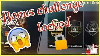 Bonus challenge is locked.....don't worry it is unlock few weeks....👍🔒👍#pubg |#ninjagamingtnyt
