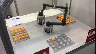 2016 M-tech Tokyo Japan, Pentagon Robot, Five-bar robot Parallel linking to lead end-effector