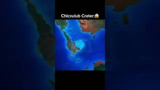 Chicxulub crater and dinosaur extinction🦕🦖🌏☄️#chicxulub #dinosaur #extinction