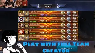 Crisis action | Gameplay Ranked Full Team and Show My sitting game❤️