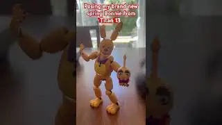 Posing my brand new spring Bonnie from Titan 13 #fnaf #actionfigures ￼