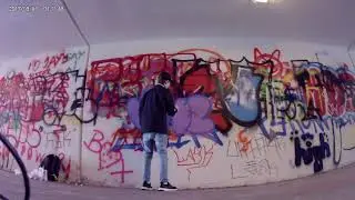 how to paint a throw up | janez graffiti