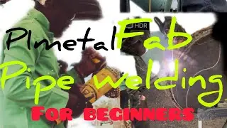 For beginners only / Pipe welding for beginners ( how stick weld pipe ) welding 1&rsquo; cap plate to pipe