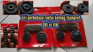 PERBEDAAN..!! Rantai keteng/kampret original dengan yang KW(aspal)