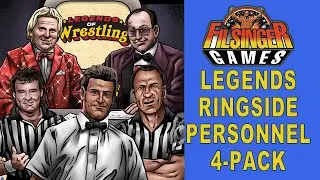 RINGSIDE PERSONNEL 4-PACK OVERVIEW | LEGENDS OF WRESTLING | FILSINGER GAMES GORILLA MONSOON HEENAN