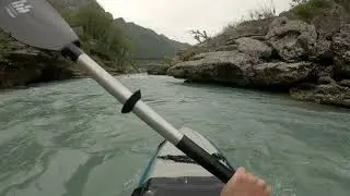 Vjosa - km 126,5 - Schl&uuml;sselstelle der K&euml;lcyra Klamm (2019)