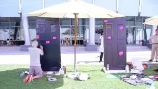 Emirates Lit Fest 2013 - Dubai Doors Project (Time Lapse)
