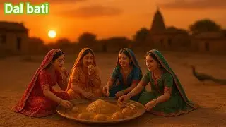 Dal Bati/ Miniature Cooking |Tiny Women Making Dal Bati #food #aivideo 