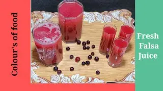 Falsa Juice Recipe by Colour's of food | Drink for healthy and glowing skin