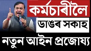 🔴কৰ্মচাৰীলৈ নতুন আইন/New Labour Law-2025/Assam Govt Employees/Assam Contractual Private Employees