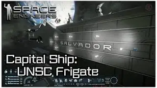 Space Engineers - Capital Ship inspired on Halo UNSC Frigate