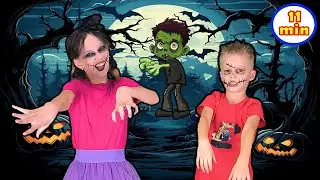 I Am Zombie Song + Zombie epidemic +MORE Kids Halloween Song #ZombieSong #ZombieKids #KidsHalloween
