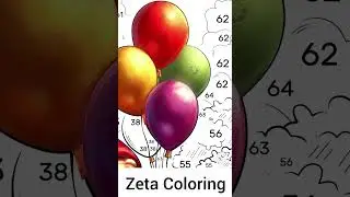 Mind relaxing viral drawing video | Zeta Coloring pages | Digital painting trending video 