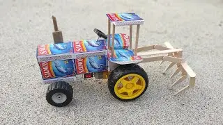 How to make Matchbox Tractor at Home | Diy Mini Tractor | Mini Tractor Science Project