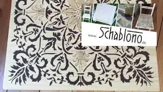 DIY-Tipp: M&ouml;beln Sie Altes einfach mit Schablonen auf