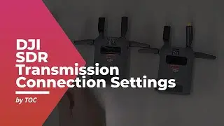 DJI SDR TransmissonコンボとDJI SDR Transmission レシーバーの接続方法