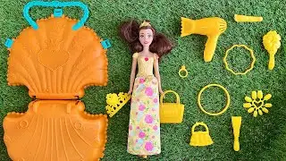 Disney Doll Collection | Frozen Elsa and Anna, Belle, Ariel | Unboxing Disney Mattel playset