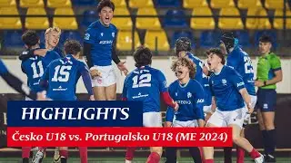 HIGHLIGHTS: Česko U18 - Portugalsko U18 (čtvrfinále ME 2024)