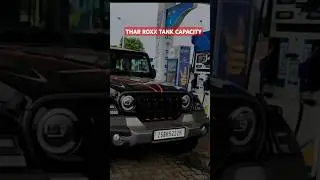 🚗🤔Thar Roxx Top Model Diesel tank  capacity revealed  #shortsindia #shorts #tharlovers