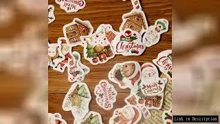 46 Sheets Per Box Christmas Series Stickers Scrapbooks Diy Christmas Scene Decorations Material Stic