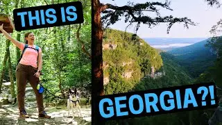 STUNNING Hike on West Rim Trail in Georgia's CLOUDLAND CANYON State Park!