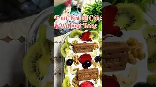 🍓🥝Creamy Fruit Biscoff Cake Without Bake🧁🍰#shorts #viralshorts #cooking #biscoffcake