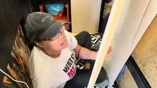 VAN BUILD VLOG || DIY cabinet doors and abstract art 