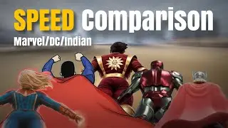Superhero Speed Comparison: Marvel, DC, Indian Shocking Result 😱