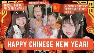 Japanese girl visiting Singaporean friend's house for CNY🧧