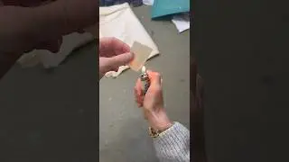 Burn test on secondhand fabric #sustainabledesign