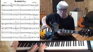 Blueberry Hill - Country guitar & piano cover ( Vincent Rose )