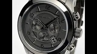 MICHAEL KORS WATCH MK8157 RUNWAY CHRONO BLACK REVIEW MENS MK8157 マイケル・コース ランウェイ クロノ ブラック レビュー メンズ