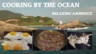 Relaxing Ambient Soundscape - Cooking By The Ocean - Foghorns - Wind Chimes - Frying/Boiling/Cooking