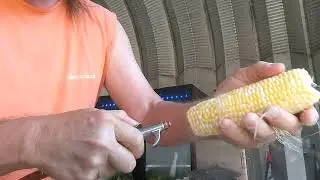 removing corn silks