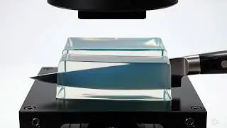Wan Video Generate Slow motion macro shot  The knife gently lowers and slices sm