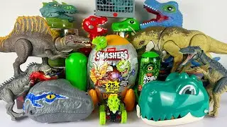 Jurassic World Rebirth ASMR Dinosaur Unboxing T-rex Skull D-rex Stego Spino Giga Triceratops Truck