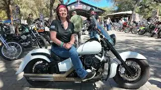 Kelly Roberts (2003 Yamaha V Star) at the Daytona Garage Build Bike Show | Garage Build Interviews