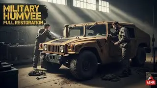 ASMR Military Humvee Restoration | Complete M998 Rebuild | 1992 HMMWV From Rust to Beast