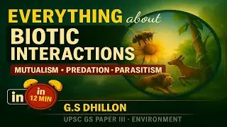 E19- Biotic Relationships in Nature &ndash; Mutualism, Parasitism, Competition & More UPSC IAS Environment