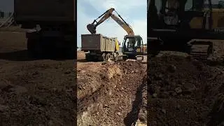 poclain sany dumper loading Ashok Leyland #excavator #trending #jcb #poclain #sany #viral #youtube