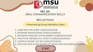 PEC 201 Oral Communication Skills - Reflection