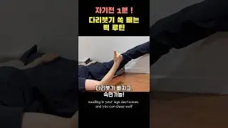 자기 전 1분, 다리 붓기 빼는 벽 루틴 공개! l 1 Minute Before Bed &ndash; Wall Routine to Drain Leg Swelling!