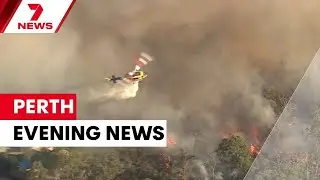 Bushfire emergency threatens lives in Boya; Local community search for snorkeller | 7NEWS Perth