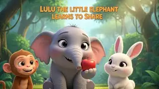 Lulu the Elephant Learns to Share | Fun Kids Animated Story | Bedtime Story for Children
