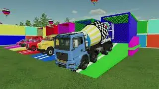 TRANSPORT COLOR CHEVROLET, DACIA, AUDI, DACIA, CHEVROLET TO THE GARAGE! - Farming Simulator 22