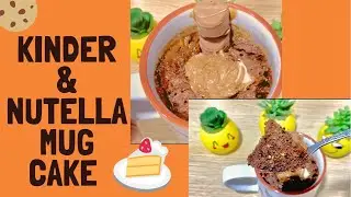 How To Make Easy 1 minute Kinder & Nutella Mug Cake |  Nisha Mathavan    #easyrecipe