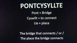 How to pronounce Pontcysyllte