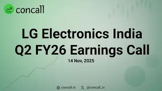 LG Electronics India Q2 FY26 Earnings Conference Call | Concall.in