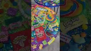 Real Custom Candy Resin Art Table! #resinart #candytable #candyart #resin